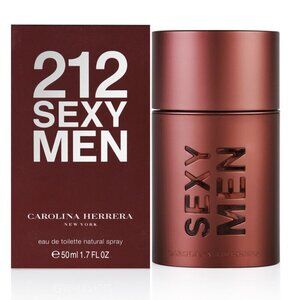 New Carolina Herrera 212 Sexy Men EDT Spray 1.7 oz - New In Box Sealed Packaging